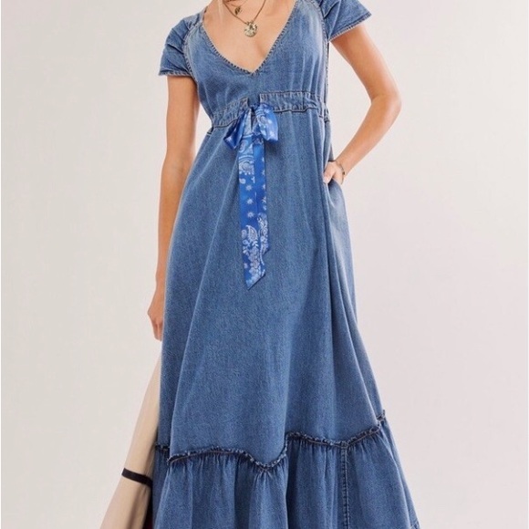 Free People Dresses & Skirts - Free People denim dress